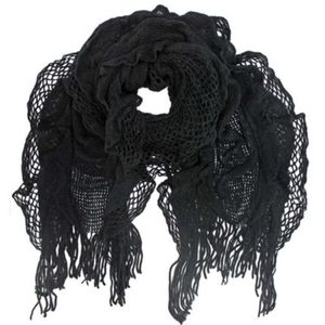Ruffle Net scarf